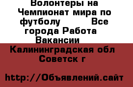 Волонтеры на Чемпионат мира по футболу 2018. - Все города Работа » Вакансии   . Калининградская обл.,Советск г.